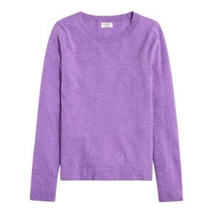J. Crew Cotton-wool Blend Teddie Crewneck Sweater Small F5199 Purple Lilac EUC